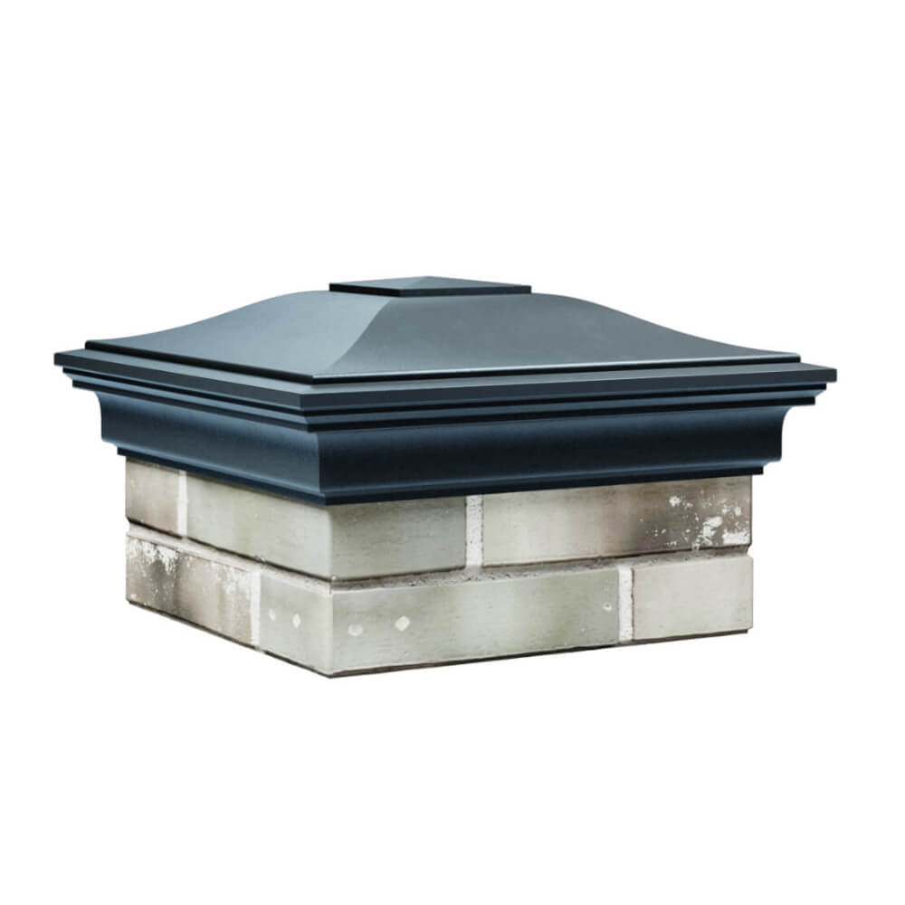 Колпак Zking Монблан Серый на столб 1.5х1.5 еврокирпича 0.7НФ (355х355мм) в Самаре фото