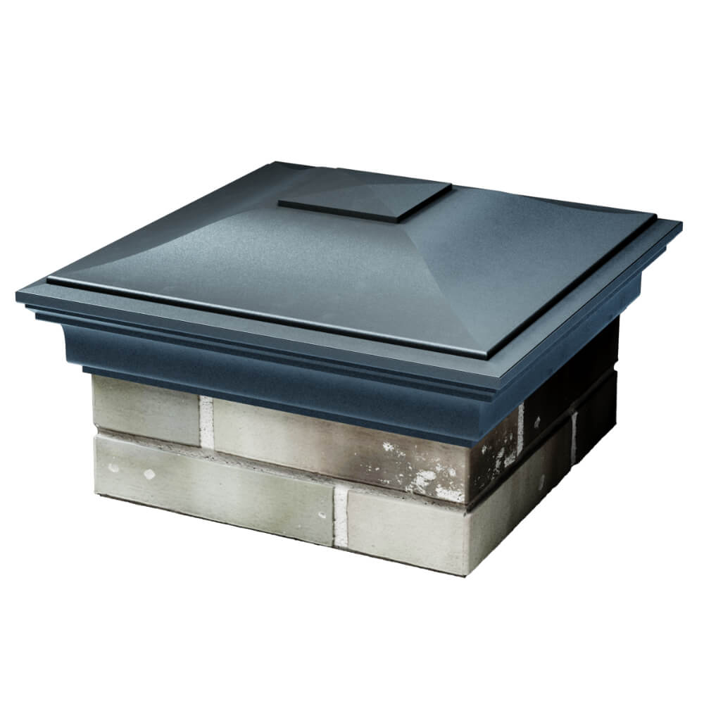 Колпак Zking Монблан Серый на столб 1.5х1.5 кирпича (385х385мм) в Самаре фото