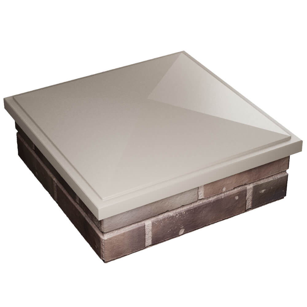 Колпак Zking БонаМоно Бежевый на столб 2х2 кирпича (515х515, 530х530мм) в Самаре фото