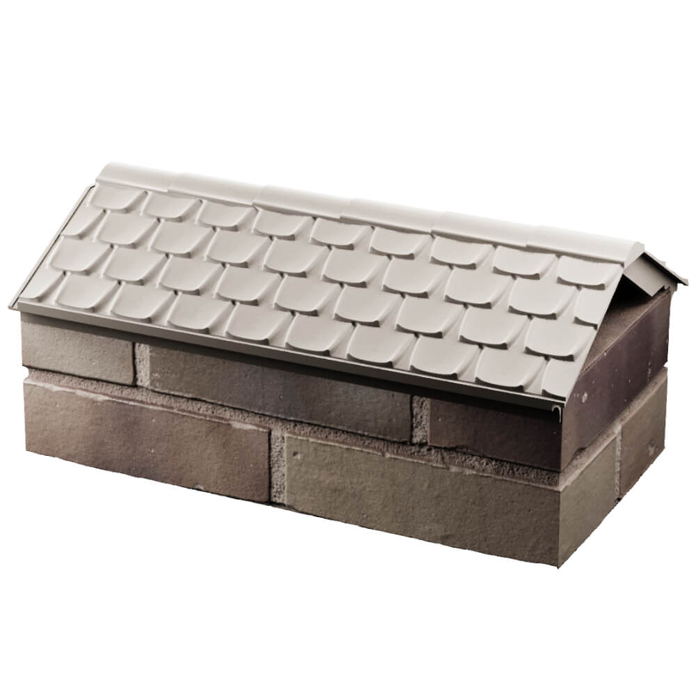 Парапет Zking Эльбрус Бежевый с посадкой на 1 кирпич (255мм) в Самаре фото