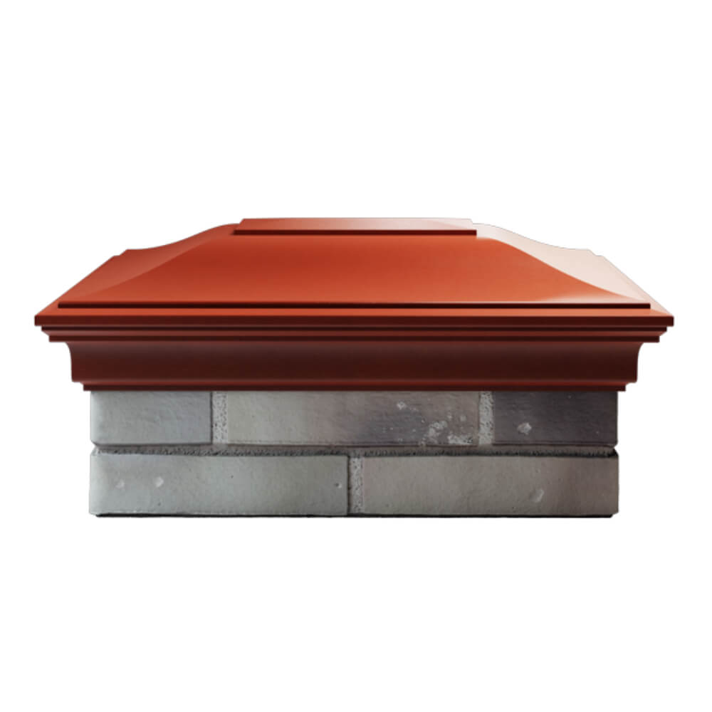 Колпак Zking Монблан Красный на столб 2х1.5 кирпича (515х385мм) в Самаре фото