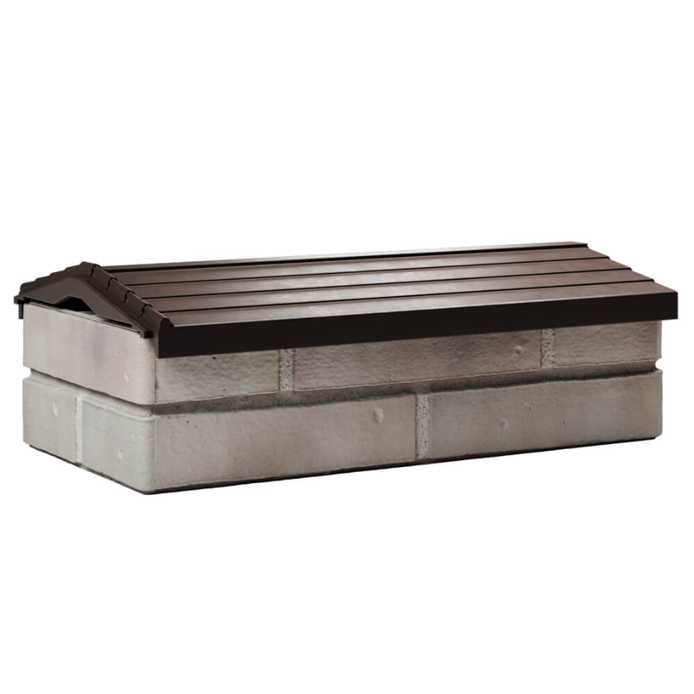 Парапет Zking Бона ХайТек Коричневый с посадкой на 1 кирпич (200/225/255мм) Самара фото