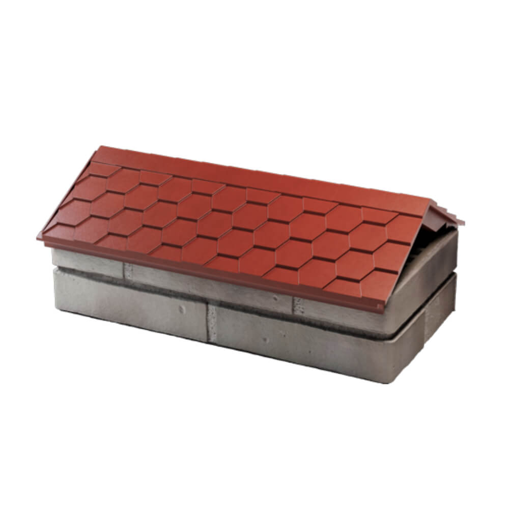 Парапет Zking Эверест Красный с посадкой на 1 кирпич (200/225/255мм) в Самаре фото