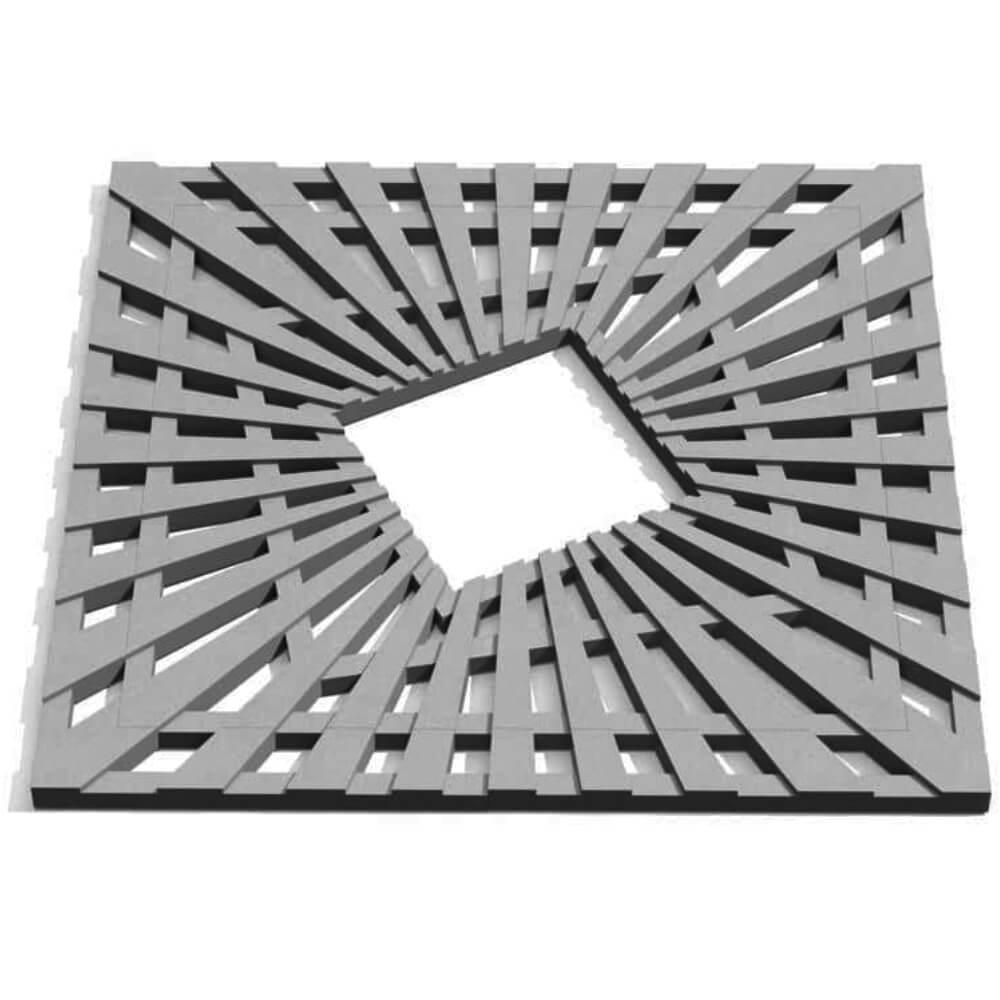 Приствольная решетка для дерева ZKING ATMOSPHERE 1.2х1.2м Серая Самара фото