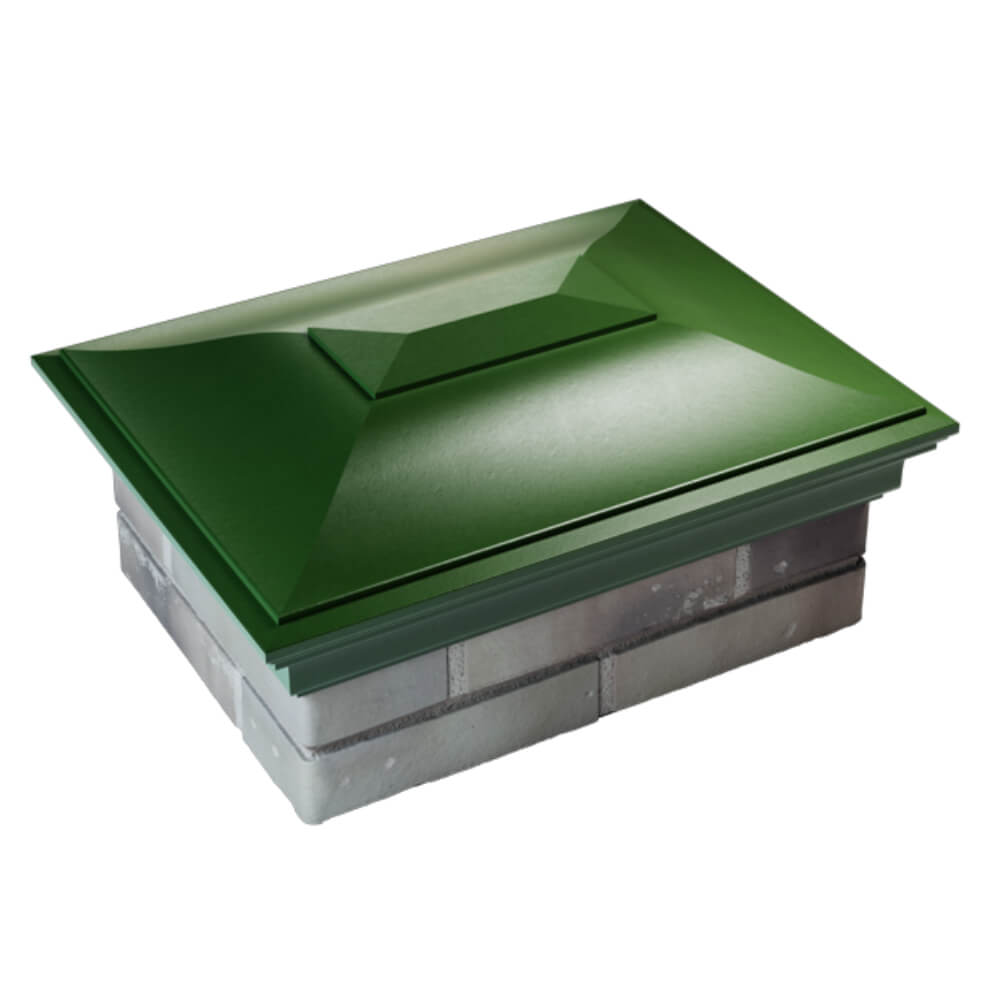 Колпак Zking Монблан Зеленый на столб 2х1.5 кирпича (515х385мм) Самара фото