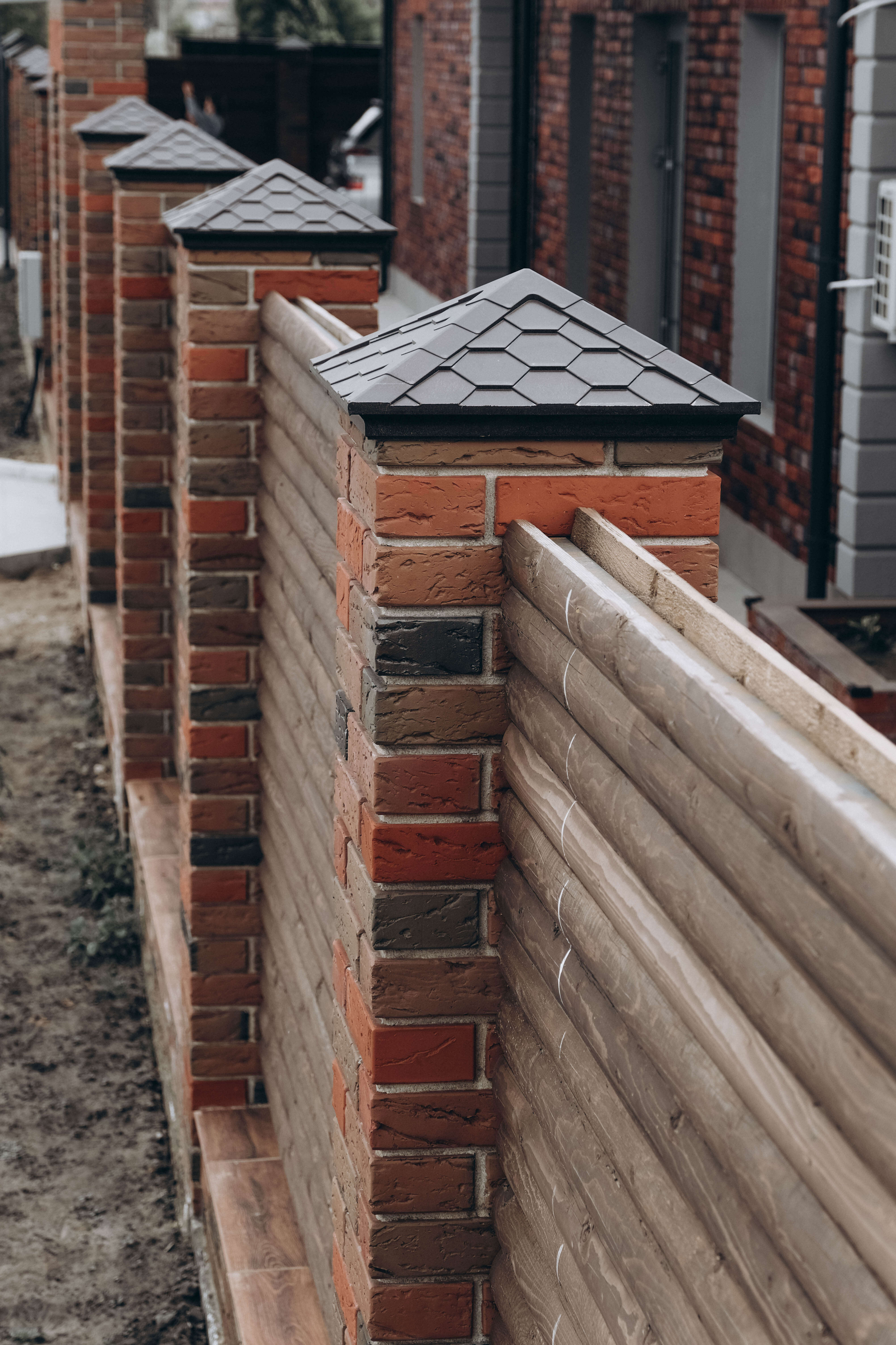 Колпак Zking Эверест Коричневый на столб 1.5х1.5 кирпича (390х390мм) в Самаре фото