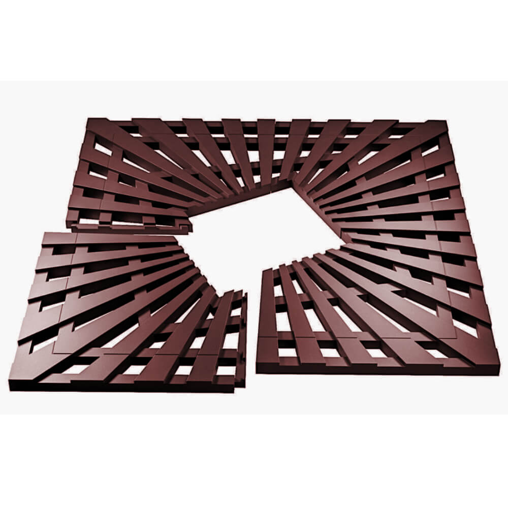 Приствольная решетка для дерева ZKING ATMOSPHERE 1.2х1.2м Коричневая в Самаре фото