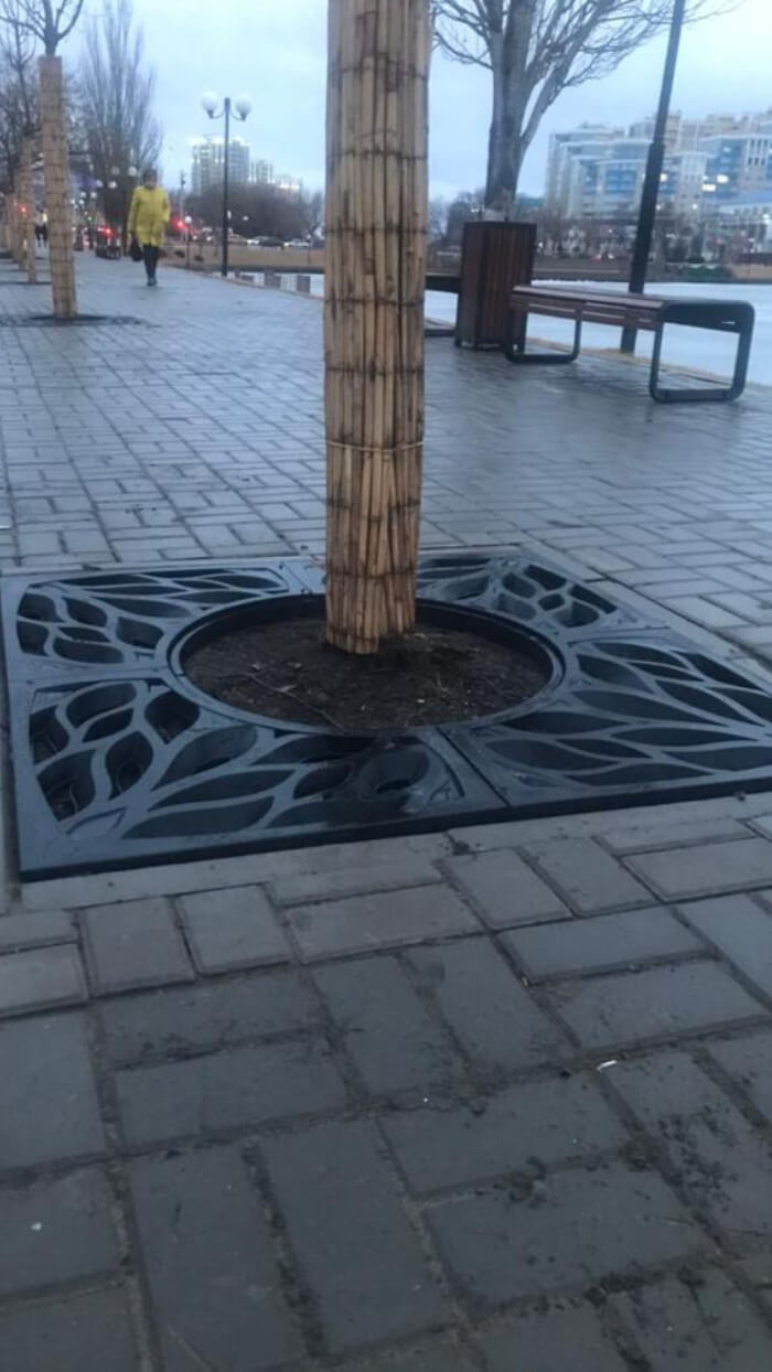 Приствольная решетка для дерева ZKING CRUST 1.2х1.2м Черная в Самаре фото