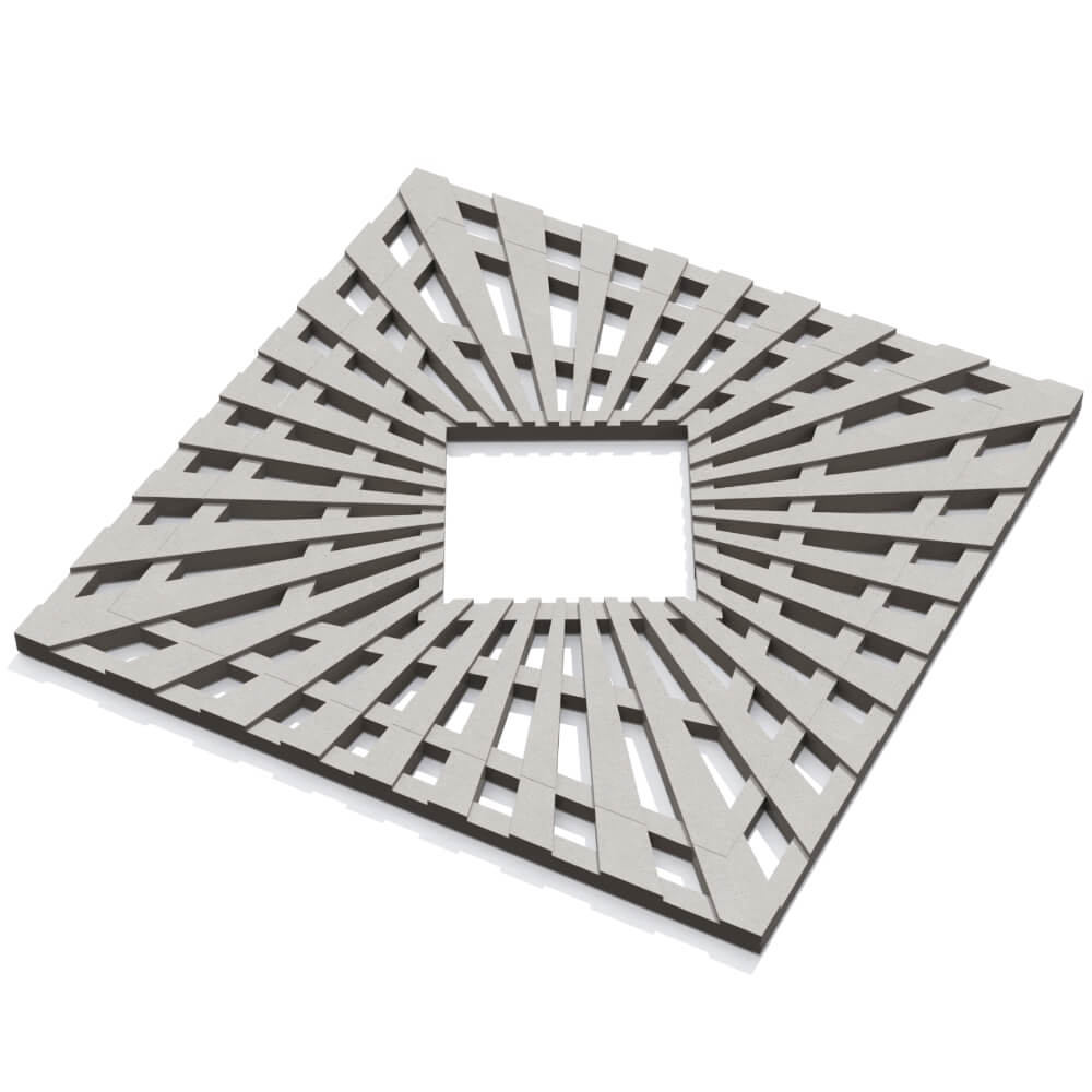 Приствольная решетка для дерева ZKING ATMOSPHERE 1.2х1.2м Бежевая в Самаре фото