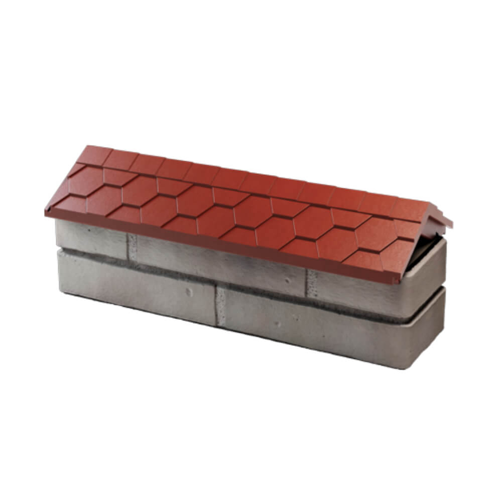 Парапет Zking Эверест Красный с посадкой на 0.5 кирпича (130мм) в Самаре фото