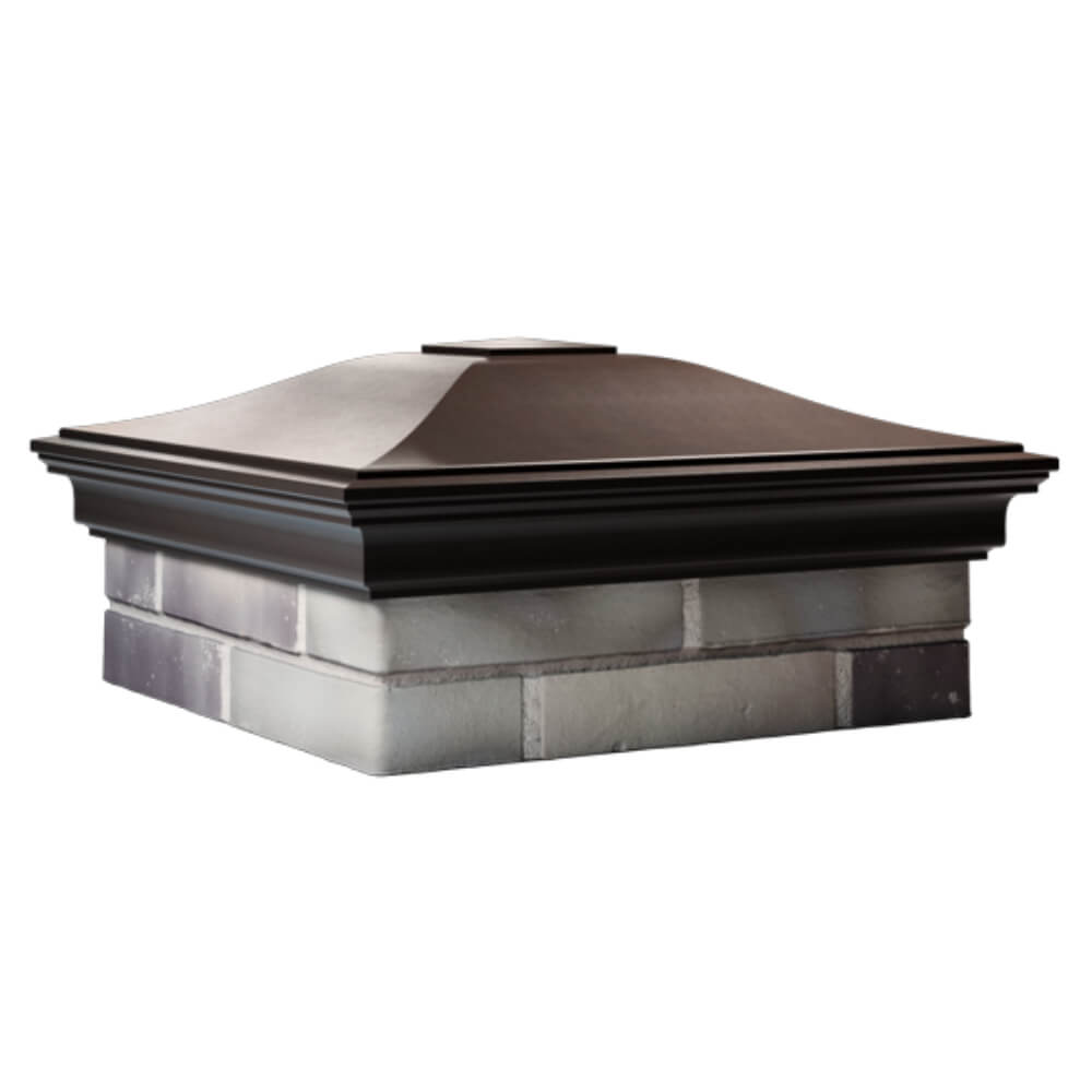 Колпак Zking Монблан Коричневый на столб 2х2 кирпича (515х515мм) в Самаре фото