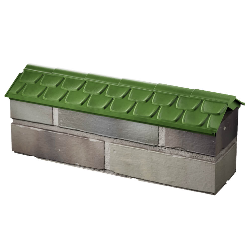 Парапет Zking Эльбрус Зеленый с посадкой на 0.5 кирпича (130мм) в Самаре фото