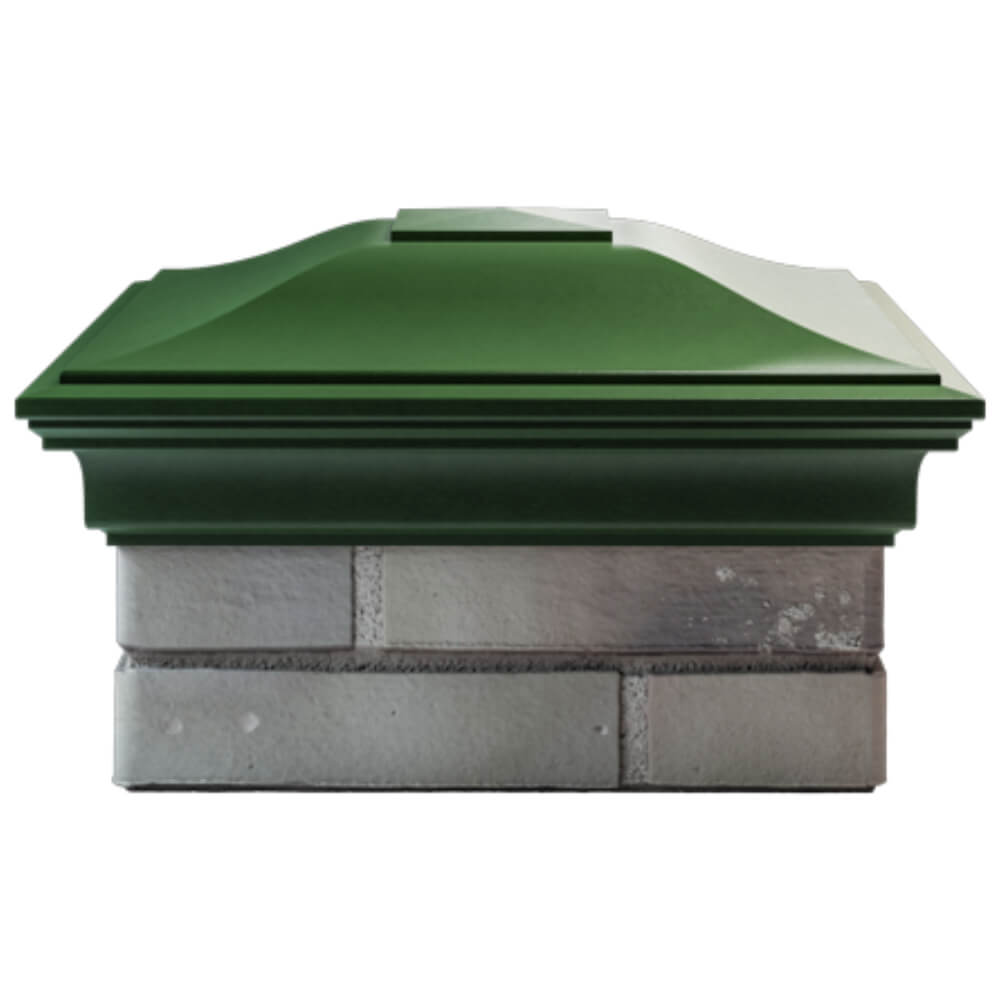 Колпак Zking Монблан Зеленый на столб 1.5х1.5 кирпича (385х385мм) Самара фото