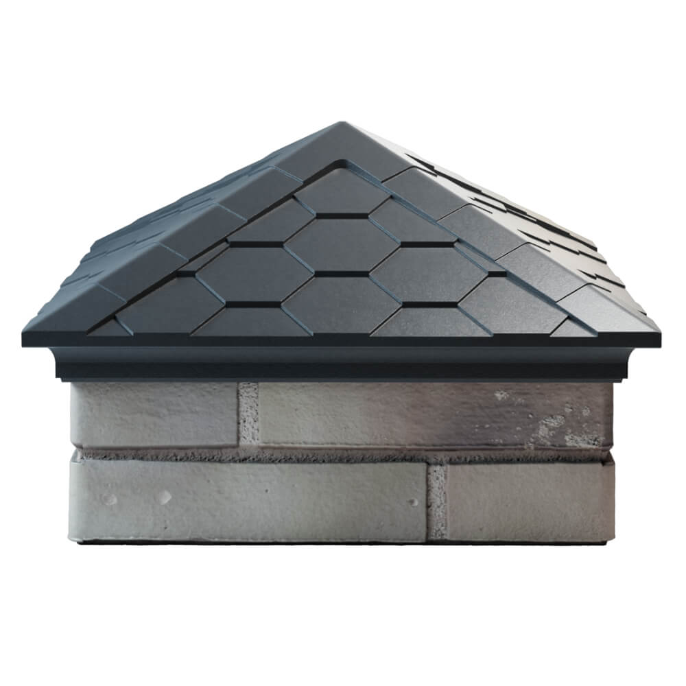 Колпак Zking Эверест Серый на столб 1.5х1.5 кирпича (390х390мм) Самара фото