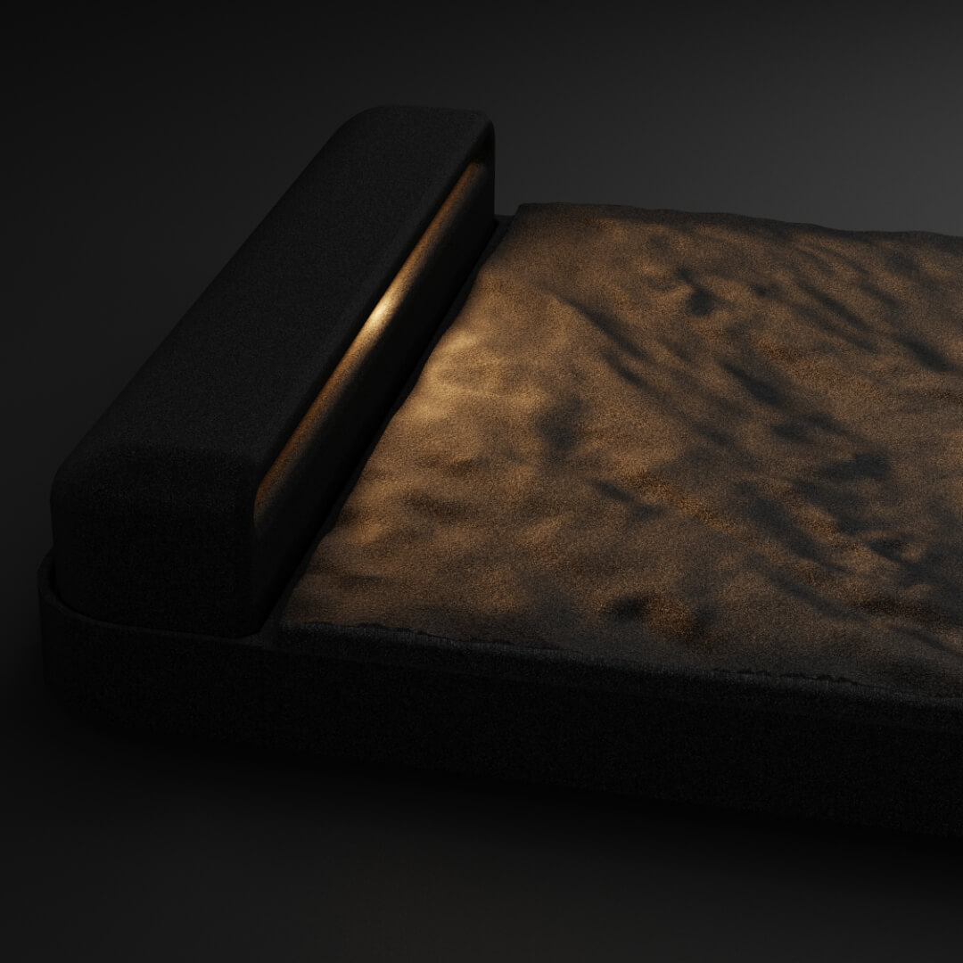 LED Светильник для шаговой плиты STONE Черный Сланец 330х75х98мм Самара фото