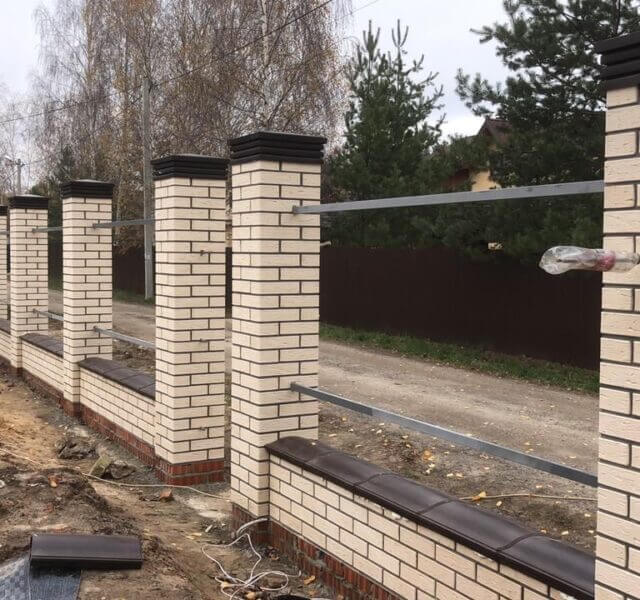 Колпак Zking Бона ХайТек Коричневый на столб 1.5х1.5 кирпича (385х385мм) в Самаре фото