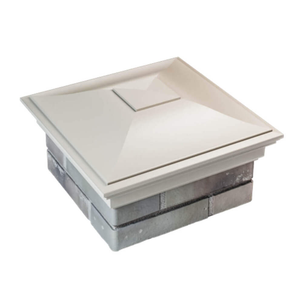 Колпак Zking Монблан Бежевый на столб 1.5х1.5 еврокирпича 0.7НФ (355х355мм) в Самаре фото