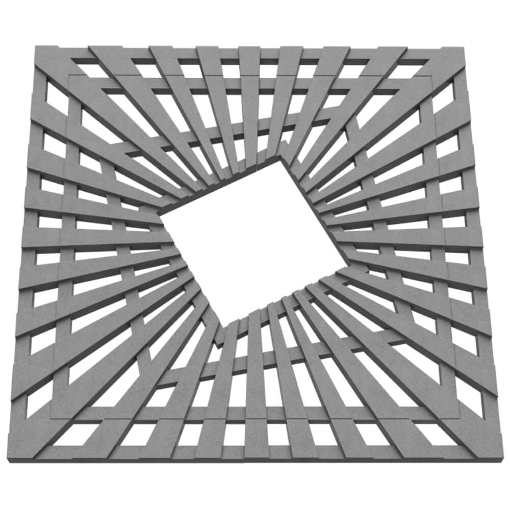 Приствольная решетка для дерева ZKING ATMOSPHERE 1.2х1.2м Серая в Самаре фото