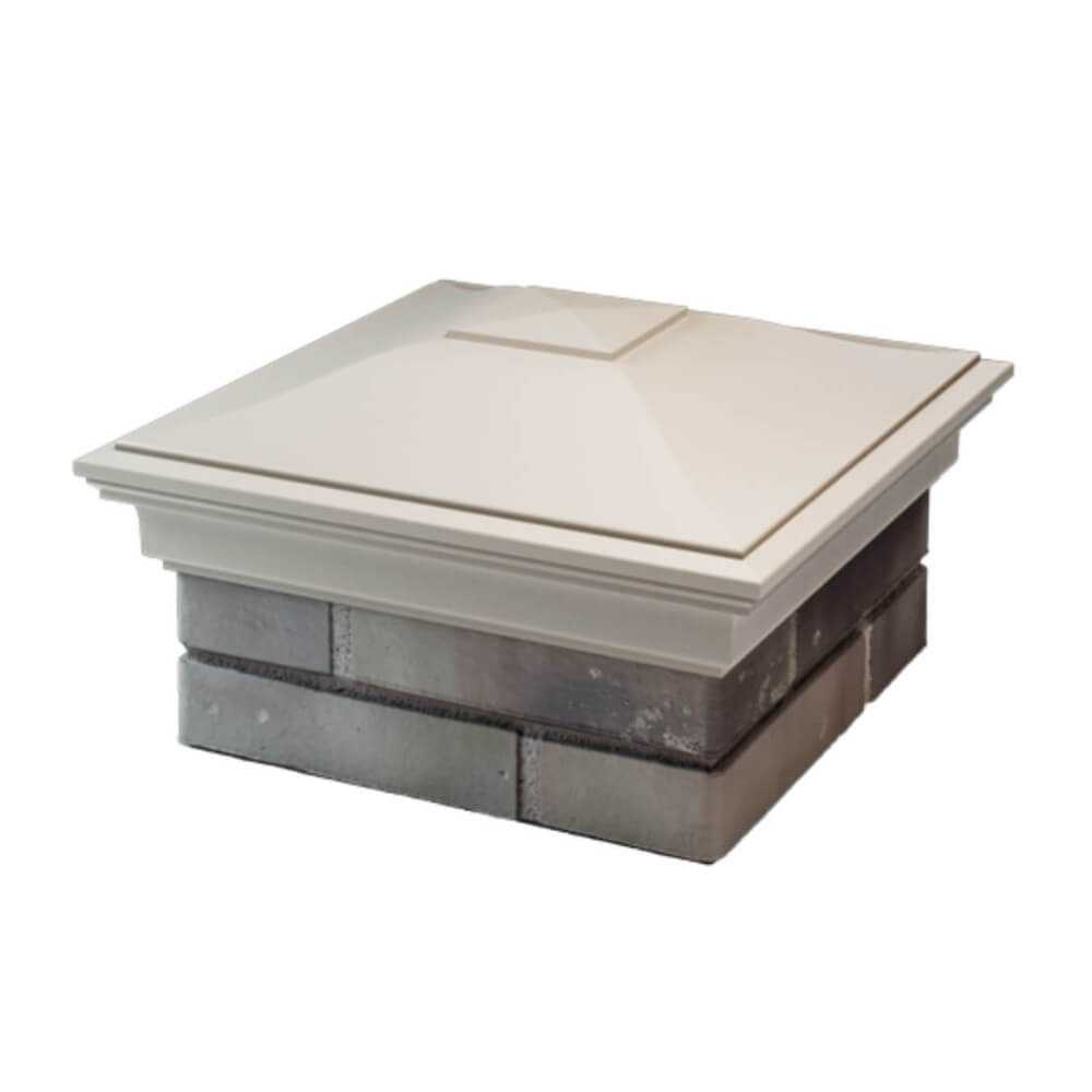 Колпак Zking Монблан Бежевый на столб 1.5х1.5 еврокирпича 0.7НФ (355х355мм) в Самаре фото