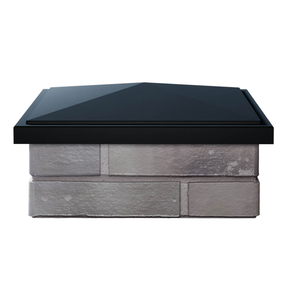 Колпак Zking БонаМоно Черный на столб 1.5х1.5 кирпича (385х385, 400х400мм) Самара фото