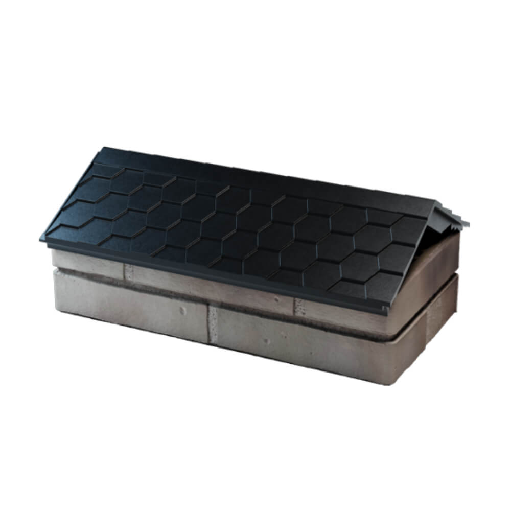 Парапет Zking Эверест Черный с посадкой на 1 кирпич (200/225/255мм) в Самаре фото