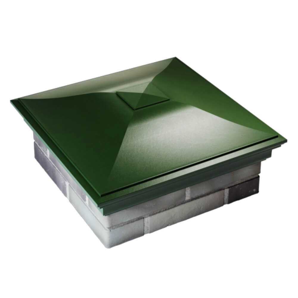 Колпак Zking Монблан Зеленый на столб 2х2 кирпича (515х515мм) Самара фото