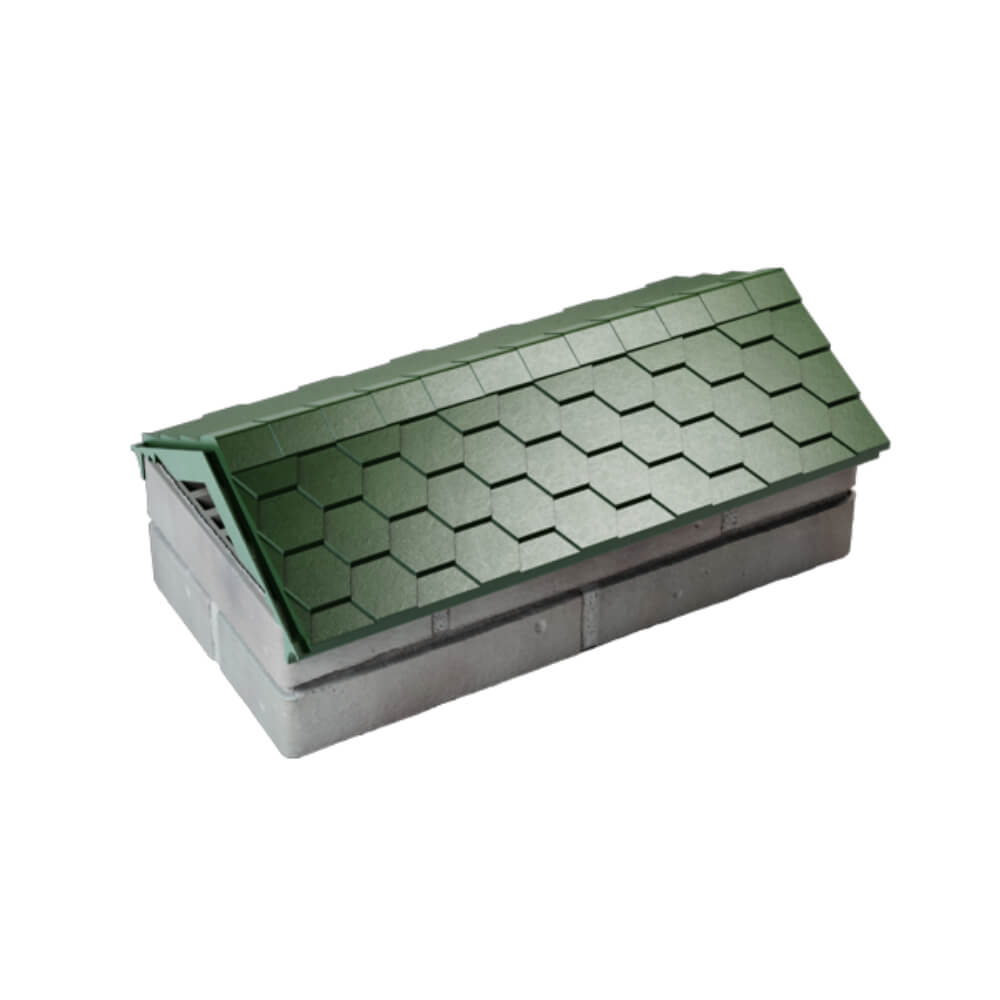 Парапет Zking Эверест Зеленый с посадкой на 1 кирпич (200/225/255мм) в Самаре фото