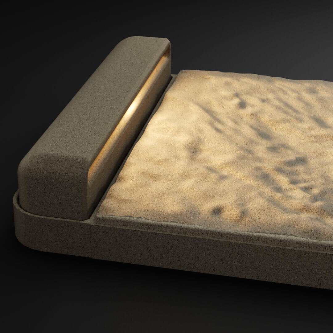 LED Светильник для шаговой плиты STONE Светлая Галька 330х75х98мм Самара фото