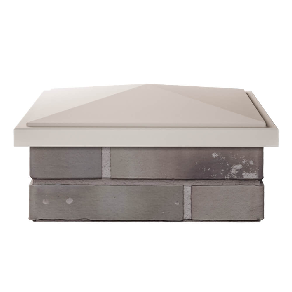 Колпак Zking БонаМоно Бежевый на столб 1.5х1.5 кирпича (385х385, 400х400мм) Самара фото