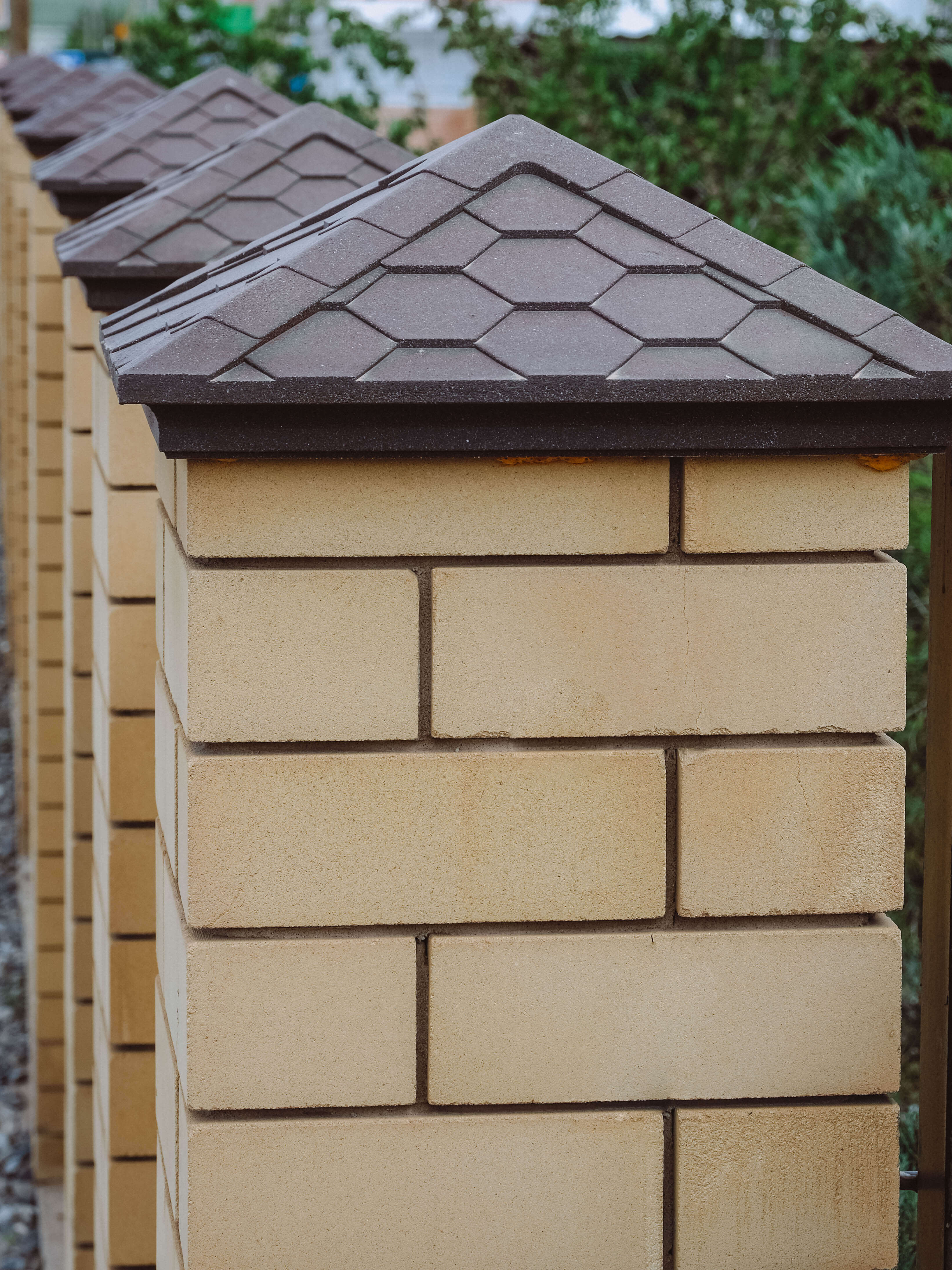 Колпак Zking Эверест Коричневый на столб 1.5х1.5 кирпича (390х390мм) в Самаре фото