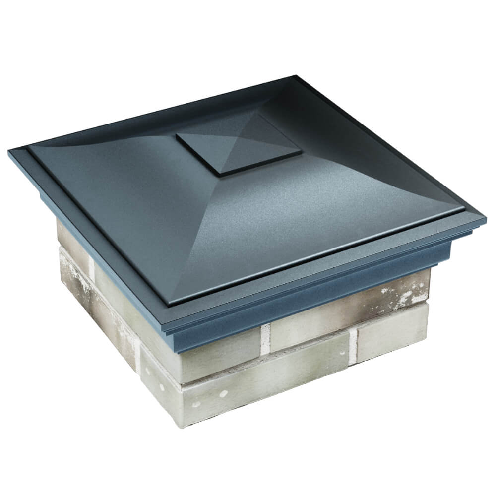 Колпак Zking Монблан Серый на столб 1.5х1.5 кирпича (385х385мм) в Самаре фото