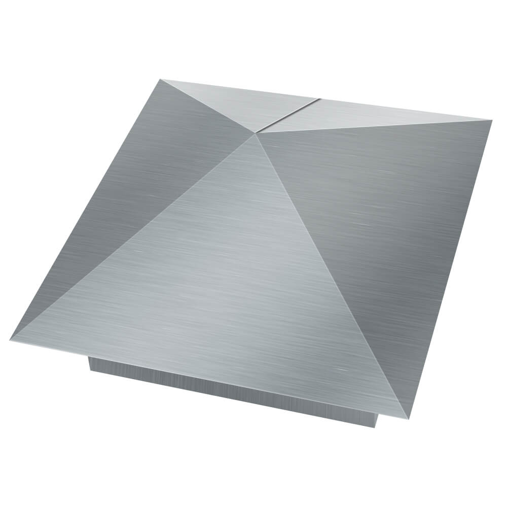 Колпак металлический 380х380мм оцинкованный заборный Самара фото