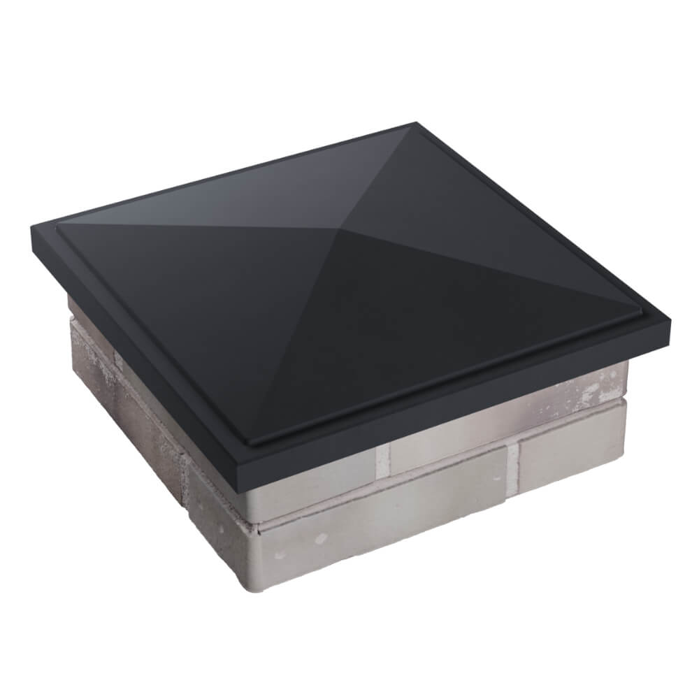 Колпак Zking БонаМоно Серый на столб 1.5х1.5 кирпича (385х385, 400х400мм) в Самаре фото