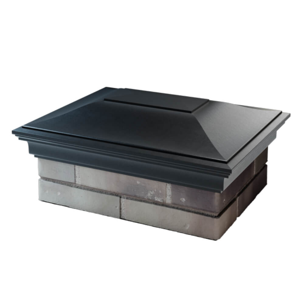 Колпак Zking Монблан Черный на столб 2х1.5 кирпича (515х385мм) в Самаре фото