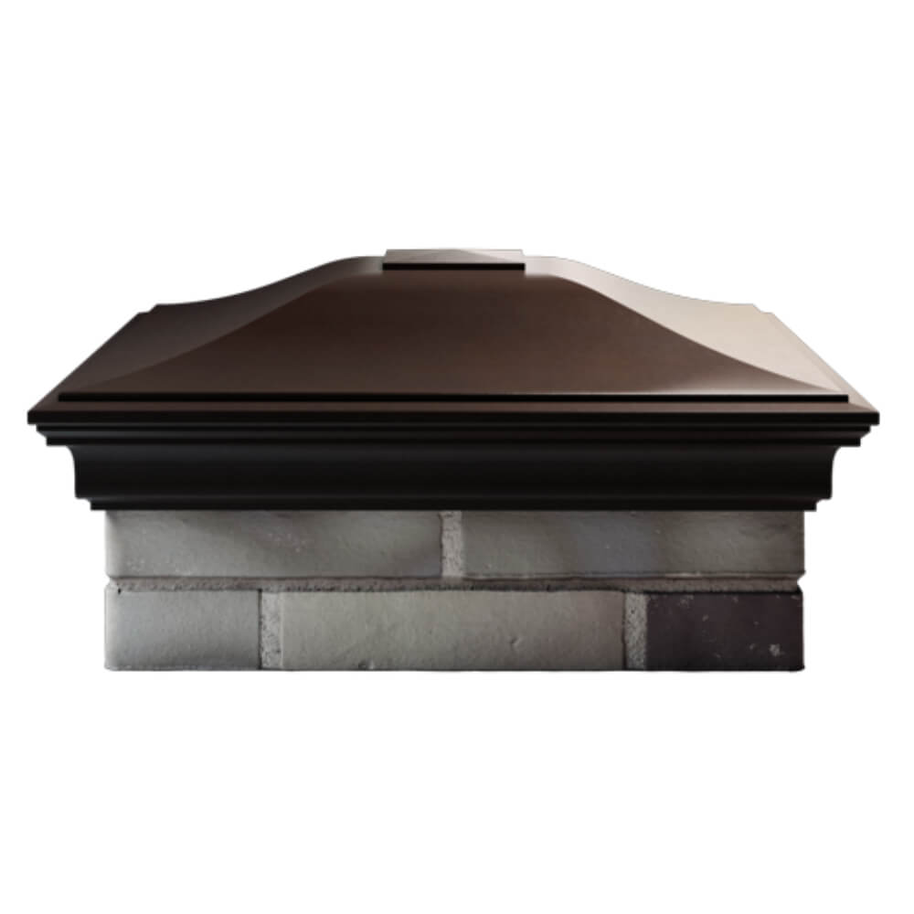 Колпак Zking Монблан Коричневый на столб 2х2 кирпича (515х515мм) в Самаре фото