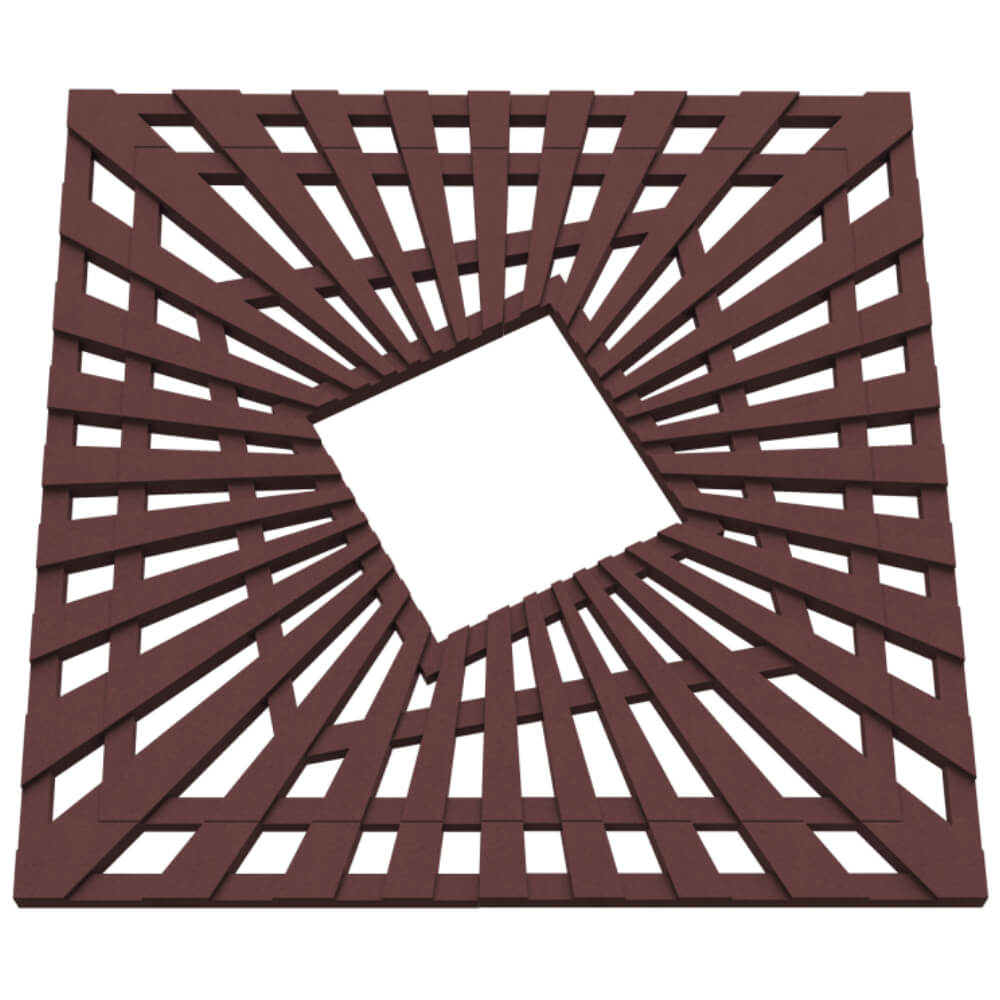 Приствольная решетка для дерева ZKING ATMOSPHERE 1.2х1.2м Коричневая в Самаре фото