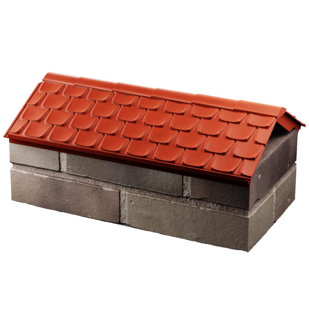 Парапет Zking Эльбрус Красный с посадкой на 1 кирпич (255мм) в Самаре фото