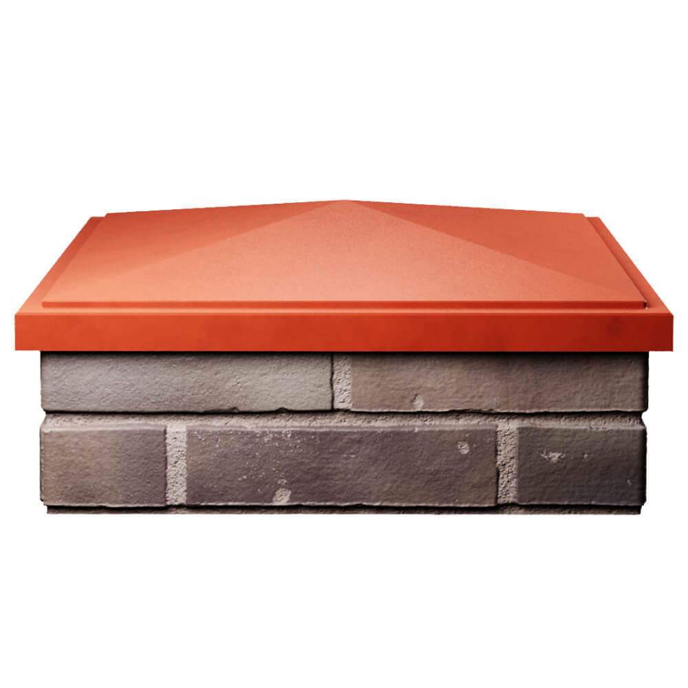 Колпак Zking БонаМоно Красный на столб 2х2 кирпича (515х515, 530х530мм) Самара фото