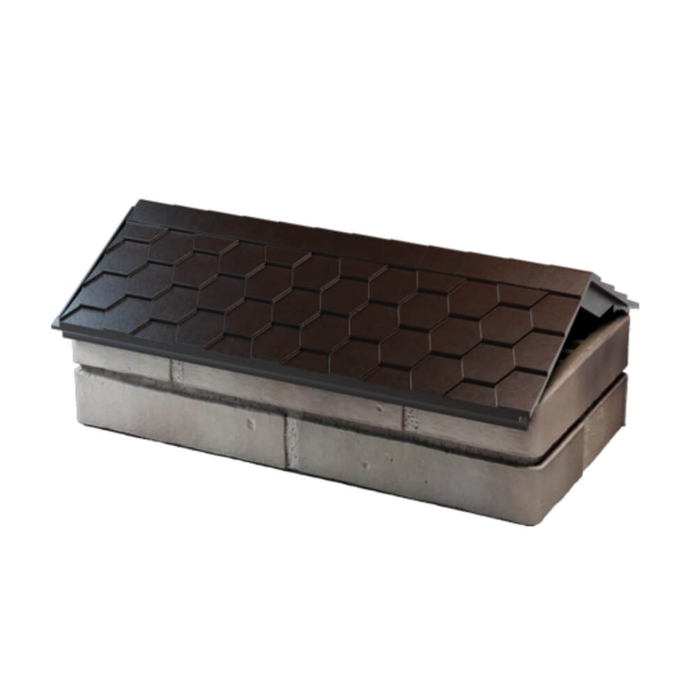 Парапет Zking Эверест Коричневый с посадкой на 1 кирпич (200/225/255мм) в Самаре фото