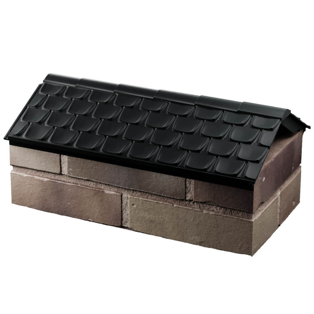 Парапет Zking Эльбрус Черный с посадкой на 1 кирпич (255мм) в Самаре фото