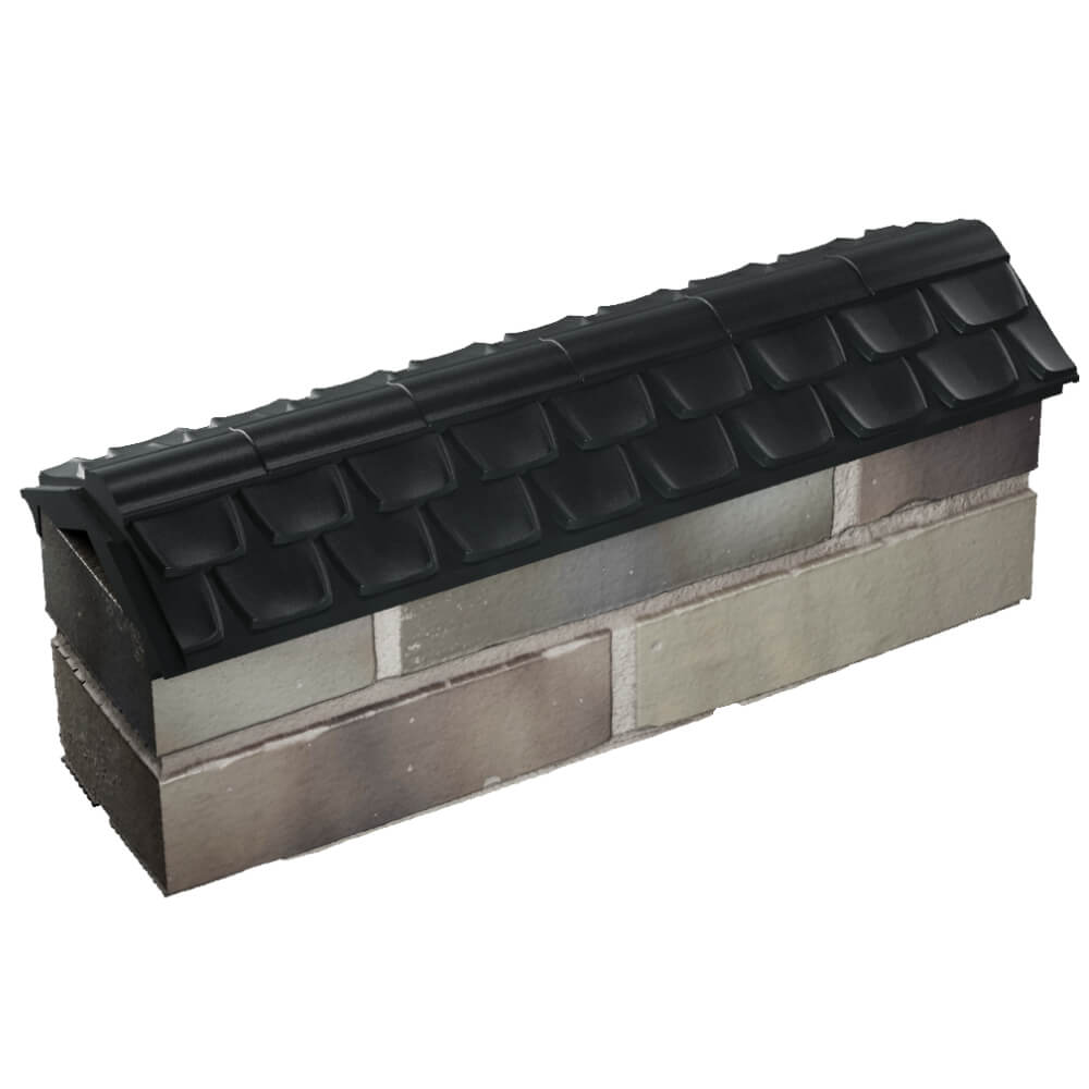 Парапет Zking Эльбрус Черный с посадкой на 0.5 кирпича (130мм) в Самаре фото