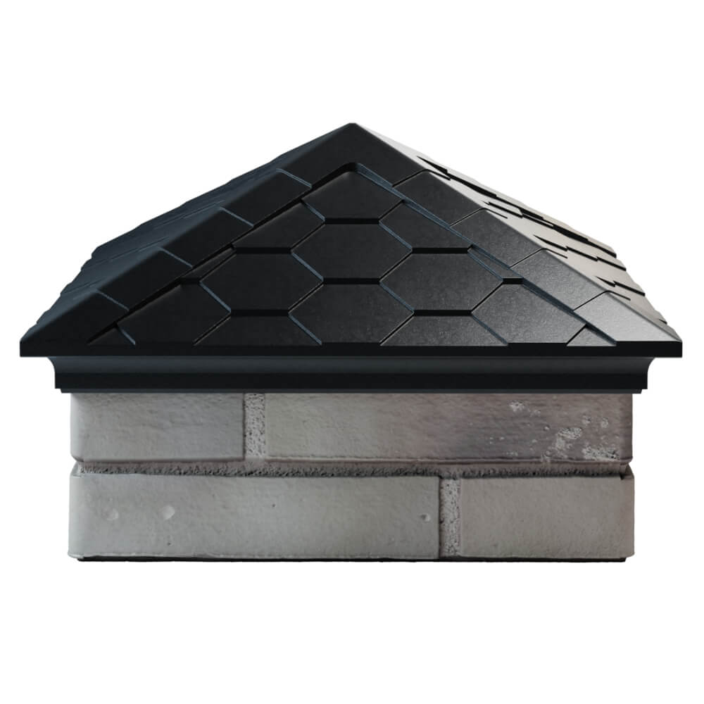 Колпак Zking Эверест Черный на столб 1.5х1.5 кирпича (390х390мм) Самара фото