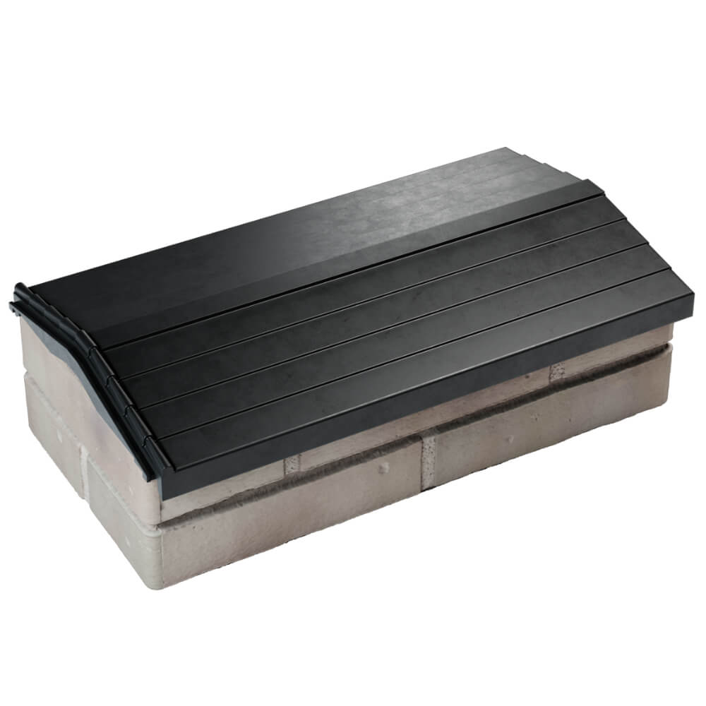 Парапет Zking Бона ХайТек Черный с посадкой на 1 кирпич (200/225/255мм) в Самаре фото