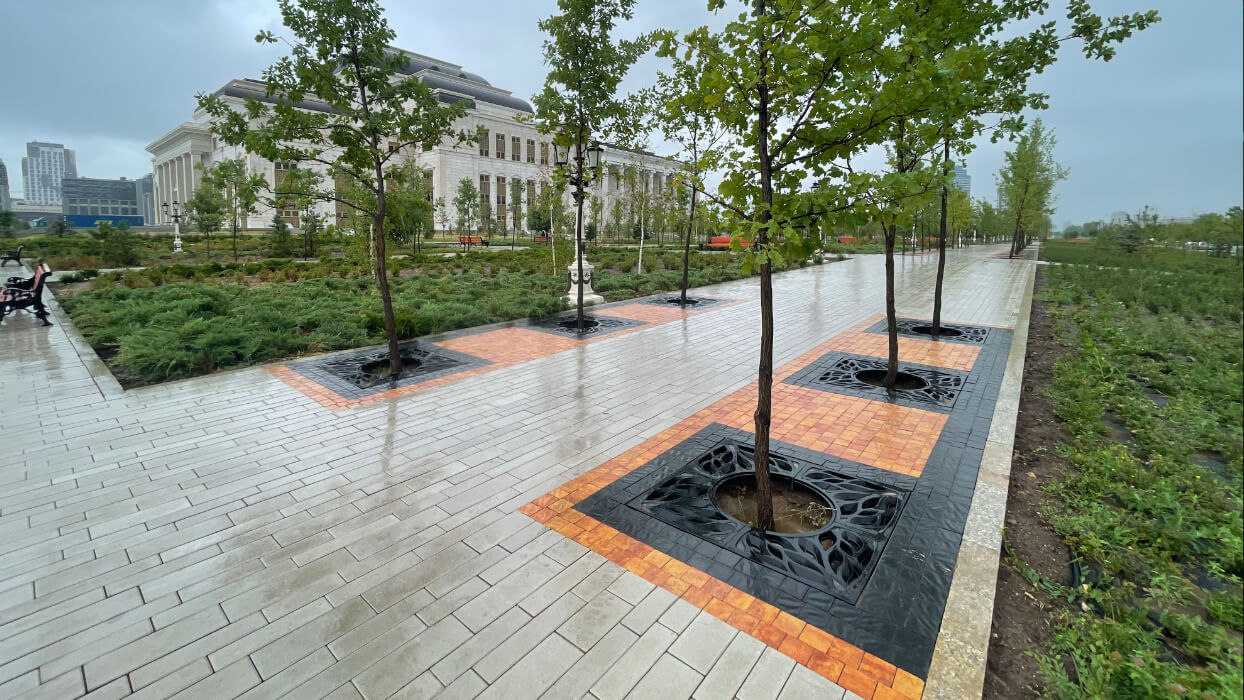 Приствольная решетка для дерева ZKING CRUST 1.2х1.2м Черная в Самаре фото