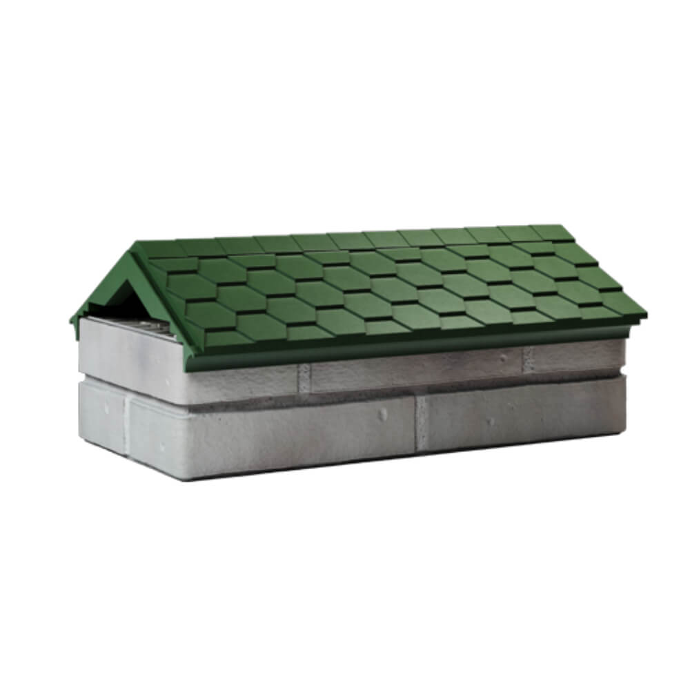 Парапет Zking Эверест Зеленый с посадкой на 1 кирпич (200/225/255мм) Самара фото