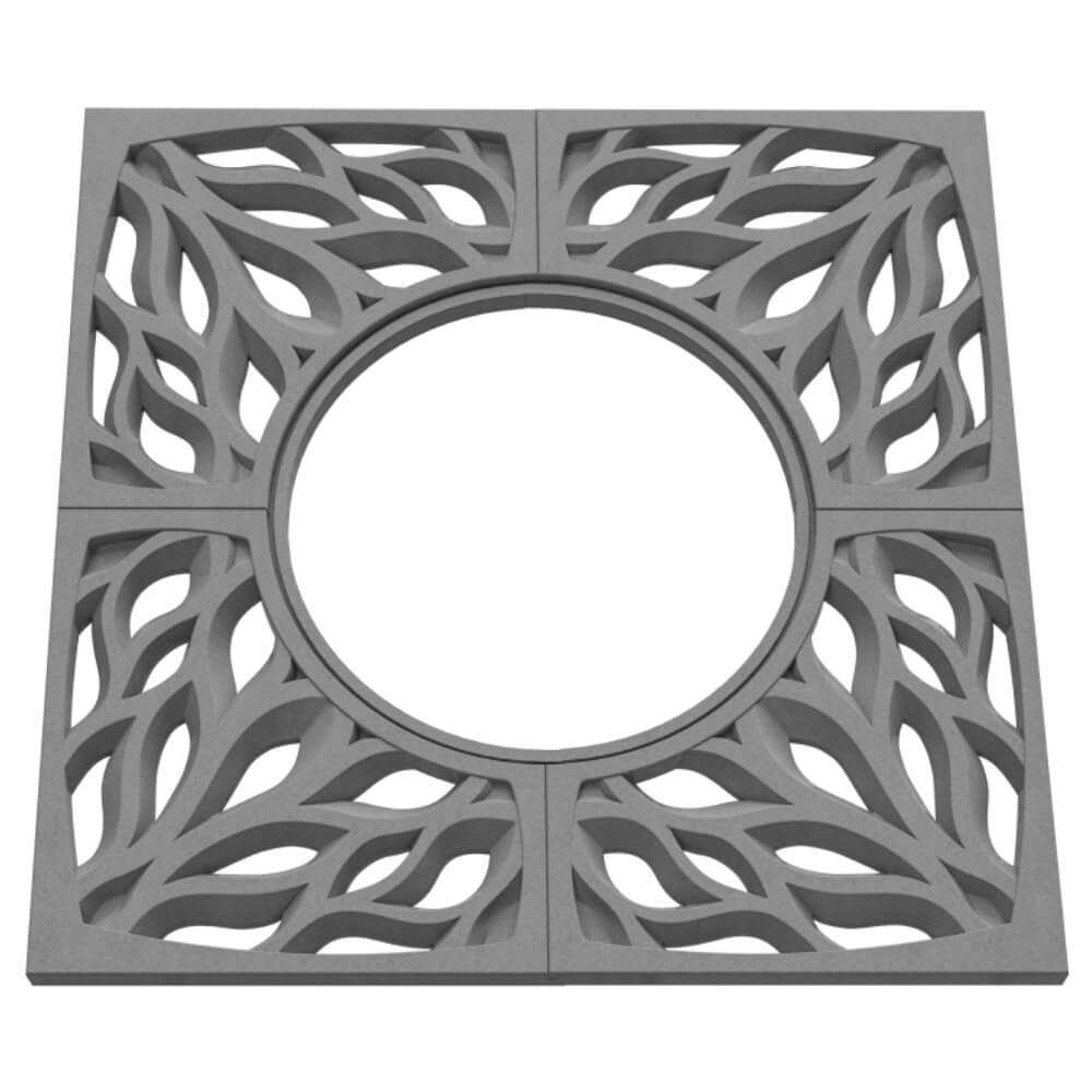 Приствольная решетка для дерева ZKING CRUST 1.2х1.2м Серая в Самаре фото