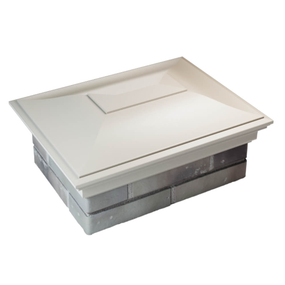 Колпак Zking Монблан Бежевый на столб 2х1.5 кирпича (515х385мм) Самара фото