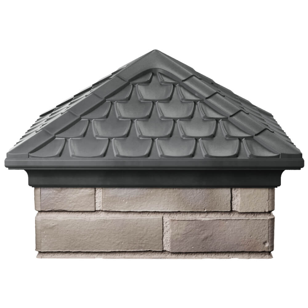 Колпак Zking Эльбрус Серый на столб 1.5х1.5 кирпича (385х385мм) Самара фото