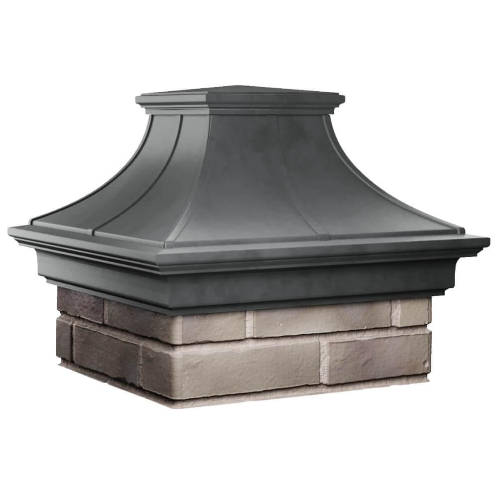 Колпак Zking Монблан Премиум Серый на столб 1.5х1.5 кирпича (385х385мм) в Самаре фото