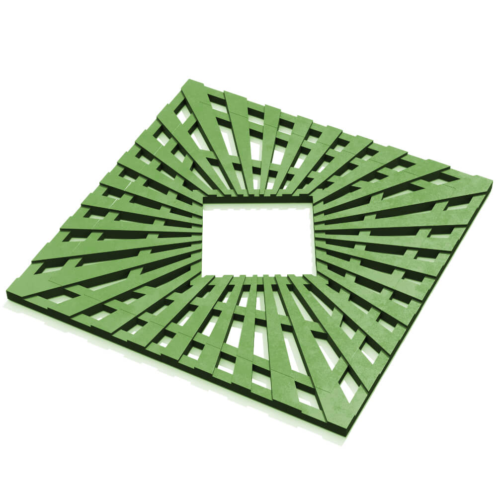 Приствольная решетка для дерева ZKING ATMOSPHERE 1.2х1.2м Зеленая в Самаре фото